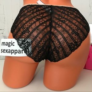VS S XL BODY BY VICTORIA BIKINI PANTY LACE CAGED
